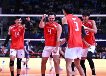 Menpora Erick Thohir, menyampaikan ucapan selamat penuh rasa bangga kepada Timnas Voli Putra Indonesia yang berhasil mengukir sejarah baru dengan menjuarai AVC Mens Cup 2026. (foto: dok/AVC Cup/Via Kemenpora)