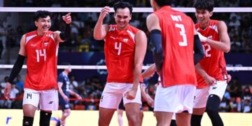 Menpora Erick Thohir, menyampaikan ucapan selamat penuh rasa bangga kepada Timnas Voli Putra Indonesia yang berhasil mengukir sejarah baru dengan menjuarai AVC Mens Cup 2026. (foto: dok/AVC Cup/Via Kemenpora)