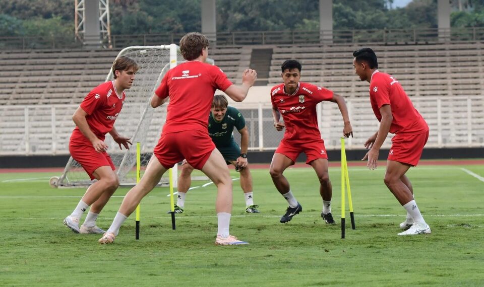 Persiapan matang dilakukan Timnas Indonesia jelang laga kedua FIFA Matchday 2026 lawan Mozambik di Stadion Utama Gelora Bung Karno, Jakarta, pada Selasa (9/6) besok. (foto:bagus/kemenpora.go.id)