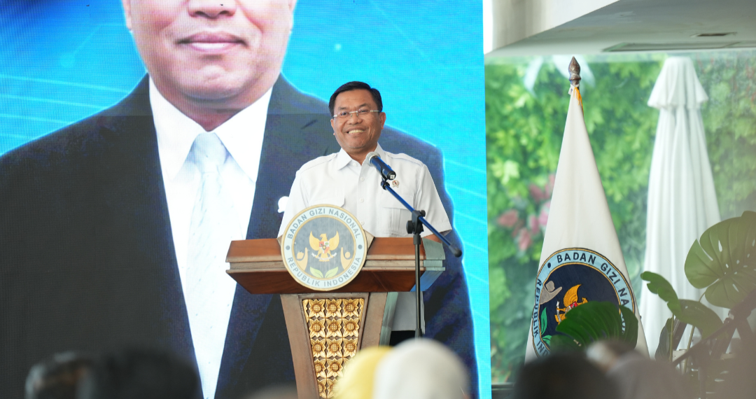 Wakil Kepala BGN Sony Sonjaya membeberkan validasi data penerima MBG.(Foto: Humas BGN)