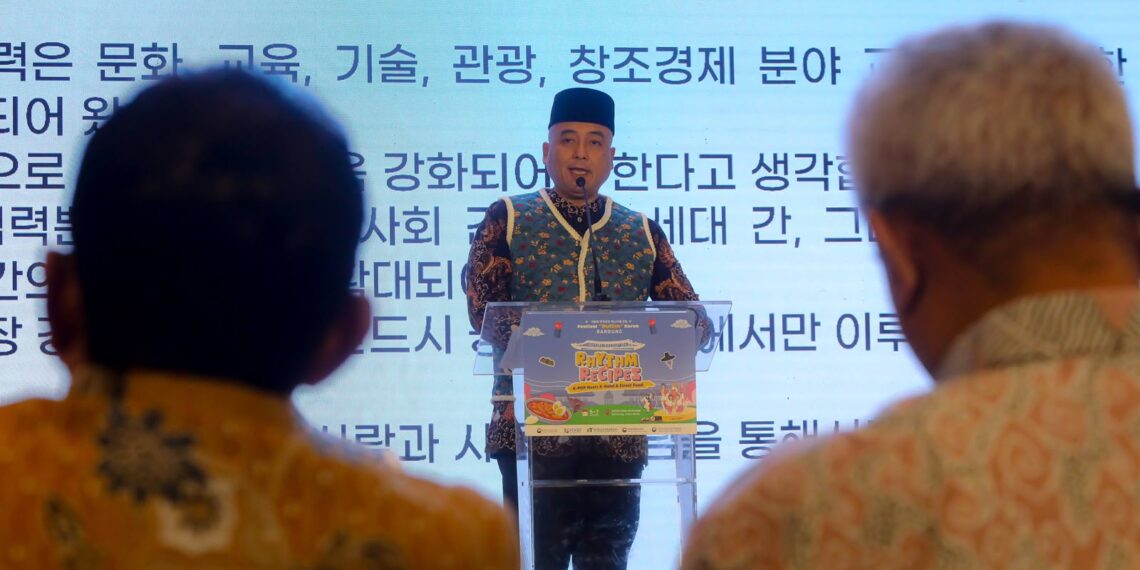 Wakil Wali Kota Bandung Erwin di acara Promosi Budaya dan Produk Halal bertajuk Rhythm & Recipes Consumer Experience, di Paskal 23, Jumat 5 Juni 2026 (Foto: Humas Pemkot Bandung)