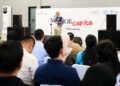 Wali Kota Bandung, Muhammad Farhan menyepatkan diri untuk hadir di pameran Pojok Carita pada Minggu, 31 Mei 2026.(Foto: Humas Pemkot Bandung)