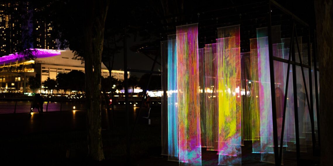 Resonora di iLight Singapore 2026.(Foto: Dok. Biro Komunikasi Kementerian Ekonomi Kreatif/Badan Ekonomi Kreatif)