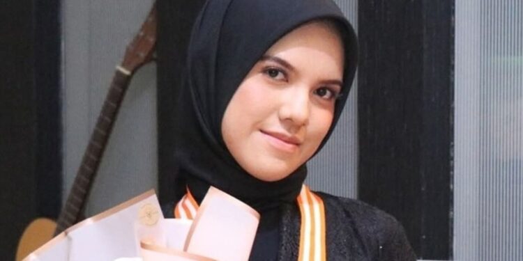 Nadira Az-Zahra, Mahasiswi Telkom University, yang dilaporkan hilang belum ditemukan.(Foto:Istimewa).