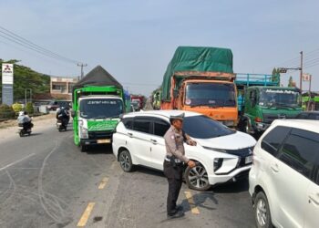 Lokasi tabrakan maut mengakibatkan 10 orang tewas di Jalur Pantura, Kabupaten Indramayu.(Foto:Istimewa).