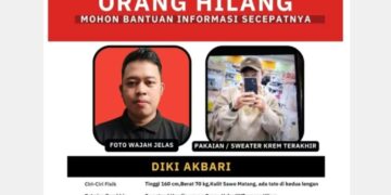 Diki Akbari, pengemudi ojek online (ojol), warga Kelurahan Sukapada (Cicadas,), Kecamatan Cibeunying Kidul, Kota Bandung, dilaporkan hilang, sejak Sabtu (25/07/2026) malam.