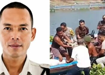 Sumarna (42), satpam ditemukan tewas dengan tangan terborgol di area Waduk Jatiluhur, Kabupaten Purwakarta.(Foto:Istimewa).