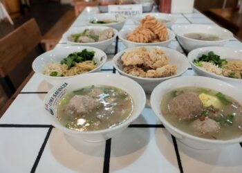 Hidangan Bakso Lima Saudara.(Foto: Humas Pemkot Bandung)