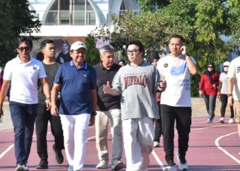 Bupati Sumedang Dony Ahmad Munir mendampingi Prof Junsook Ioseph Hwang Director of Global R&DB Center (GRC) and ASEAN Smart City Program (ASPP) meninjau sejumlah fasilitas di kawasan Pusat Pemerintahan Sumedang (PPS), Jumat (24/07/2026).(Foto: Humas Pemkab Sumedang)