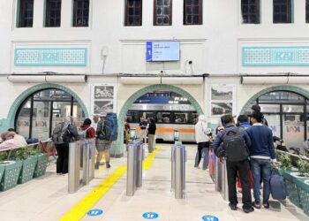 Face Recognition di Stasiun Kereta Api.(Foto: Humas KAI)