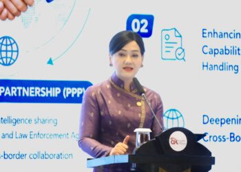 Ketua Dewan Komisioner OJK Friderica Widyasari Dewi, pada seminar bertajuk “Strengthening Defenses Against Scams: Addressing AML Vulnerabilities and Compliance in Digital Finance and Virtual Assets" yang digelar OJK di Jakarta, Senin (6/7/2026). Friderica mengatakan scam telah berkembang menjadi ancaman serius.(Foto: Dok. OJK)
