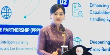 Ketua Dewan Komisioner OJK Friderica Widyasari Dewi, pada seminar bertajuk “Strengthening Defenses Against Scams: Addressing AML Vulnerabilities and Compliance in Digital Finance and Virtual Assets" yang digelar OJK di Jakarta, Senin (6/7/2026). Friderica mengatakan scam telah berkembang menjadi ancaman serius.(Foto: Dok. OJK)