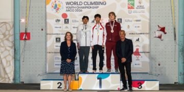 Atlet muda panjat tebing Indonesia Haddan Malik Baqmuhyibar sukses meraih medali perak dalam kompetisi World Climbing Youth Championship Arco, Italia, Rabu (22/7) dini hari. (dok/FPTI/Kemenpora)