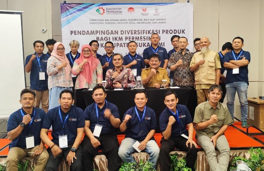 Pendampingan Diversifikasi Produk bagi IKM Permesinan yang dilaksanakan oleh Direktorat Jenderal Industri Kecil, Menengah, dan Aneka (IKMA) di Kabupaten Sukabumi pada 13–28 Juli 2026.(Foto: Dok. Kemenperin)