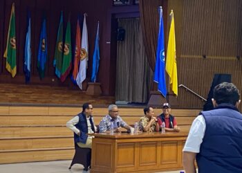 Wali Kota Bandung, Muhammad Farhan menghadiri musyawarah pemilihan Ketua IKA Unpad kepengurusan Kota Bandung di Graha Sanusi Hardjadinata Unpad, Sabtu 25 Juli 2026.(Foto: Humas Pemkot Bandung)
