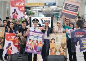 Kampanye anti pelecehan seksual KAI Commuter.(Foto: Humas KCI)