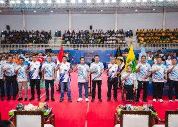 Wamenpora RITaufik Hidayat menghadiri turnamen bulu tangkis Kapolri Cup 2026. Ajang pembinaan atlet bulu tangkis muda ini diharapkan PBSI dapat menghasilkan calon juara dunia.(foto:nurohman/kemenpora.go.id)
