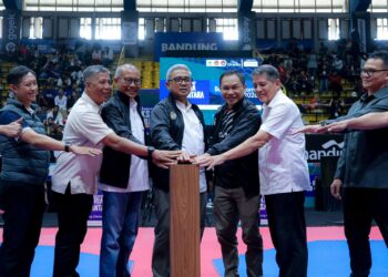 Kota Bandung menjadi tuan rumah Seri IV Kejuaraan Pengurus Besar Taekwondo Indonesia (PBTI) yang diikuti sekitar 1.700 atlet dari 18 provinsi.(Foto: Humas Pemkot Bandung)