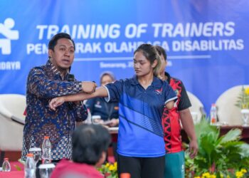 Kemenpora menggelar Training of Trainers (ToT) Penggerak Olahraga Disabilitas di Kota Semarang, Jawa Tengah pada 25-26 Juli 2026.(foto:Yayan/kemenpora.go.id)