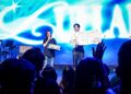 Wakil Menteri Ekonomi Kreatif/Wakil Kepala Badan Ekonomi Kreatif (Ekraf), Irene Umar (kiri) bersama penyanyi Lullaboy (kanan) pada acara konser regional musisi lullaboy bertajuk Hotels & Heartbreaks Tour, di Jakarta, Sabtu (18/07/2026).(Foto: Dok. Biro Komunikasi Kementerian Ekonomi Kreatif/ Badan Ekonomi Kreatif.)