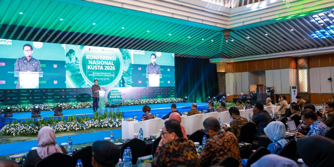 Menteri Kesehatan RI Budi Gunadi Sadikin di Konferensi Nasional Kusta 2026 di Hotel Grand Sahid Jaya, Jakarta, Jumat (10/7/2026).(Foto: Dok. Kemenkes)