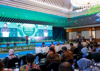 Menteri Kesehatan RI Budi Gunadi Sadikin di Konferensi Nasional Kusta 2026 di Hotel Grand Sahid Jaya, Jakarta, Jumat (10/7/2026).(Foto: Dok. Kemenkes)