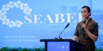 Menteri Pariwisata (Menpar) Widiyanti Putri Wardhana di acara Southeast Asia Business Events Forum (SEABEF) 2026 Rabu 29 Juli 2026.(Foto: Humas Kemenpar)