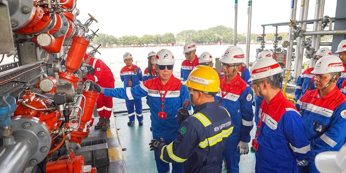 PT Pertamina Patra Niaga Regional Jawa Bagian Barat (JBB) menerima kunjungan kerja Komisaris Utama PT Pertamina (Persero) Mochamad Iriawan ke Integrated Terminal (IT) Jakarta dan Rest Area KM 57A Tol Jakarta–Cikampek pada Rabu (8/7/2026).(Foto: Istimewa)