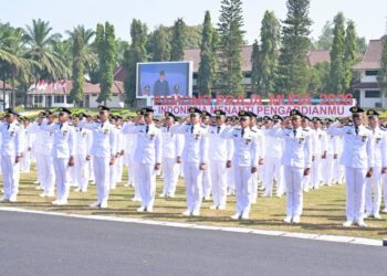Pelantikan Pamong Praja Muda Angkatan XXXIII IPDN Tahun 2026 di Lapangan Parade IPDN Kampus Jatinangor, Sumedang, pada Rabu (29/07/2026).(Foto: Setneg)