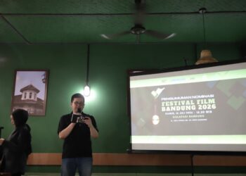Forum Film Bandung (FFB) resmi mengumumkan daftar nominasi Film dan Narafilm Terpuji Festival Film Bandung (FFB) ke-39 Tahun 2026 di Gulapadi Bandung, Jalan Asia Afrika No. 49, Kamis 16 Juli 2026.(Foto: Humas Pemkot Bandung)