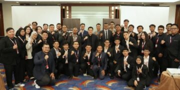 Menpora Erick saat menghadiri Garuda Academy Year II 2026 yang baru saja dimulai dalam rangkaian pembelajaran tatap muka CORE 1.0 di Hotel Le Meridien, Jakarta, Selasa (28/7). (foto:Herry/kemenpora.go.id)