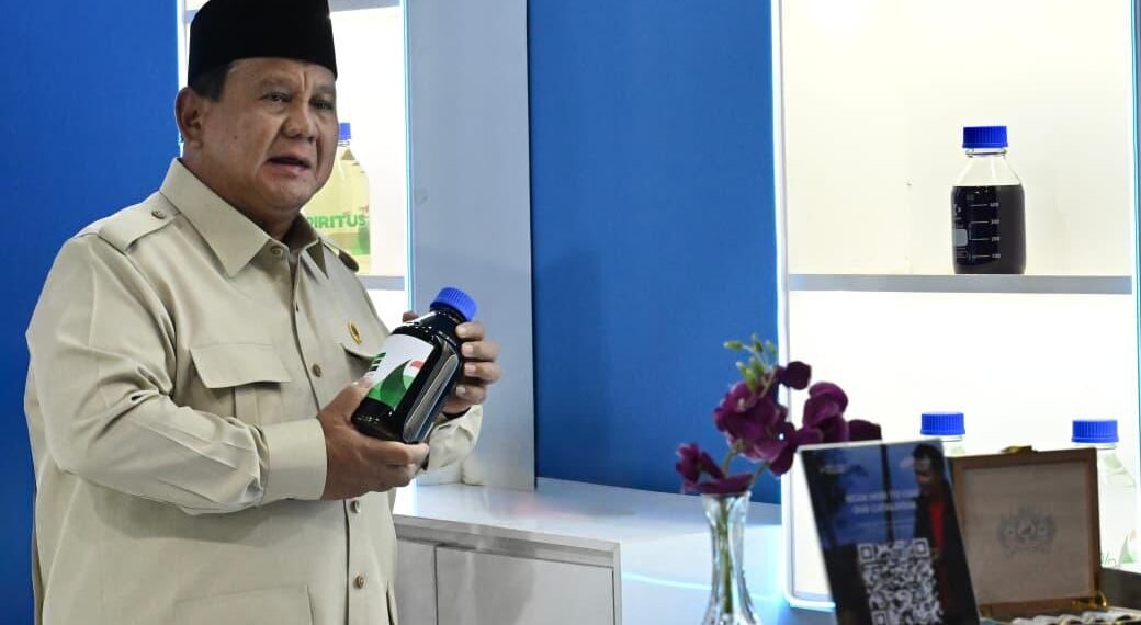 Presiden Prabowo Subianto mengatakan Indonesia berhasil menjadi negara pertama di dunia yang menghasilkan B50.(Foto: Setneg)