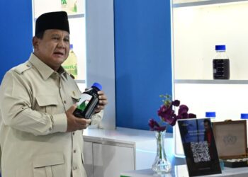 Presiden Prabowo Subianto mengatakan Indonesia berhasil menjadi negara pertama di dunia yang menghasilkan B50.(Foto: Setneg)
