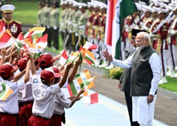 Presiden Prabowo Subianto bersama Perdana Menteri (PM) Modi yang digelar di Istana Merdeka, Jakarta, pada Selasa (07/07/2026).(Foto: BPMI Setpres)