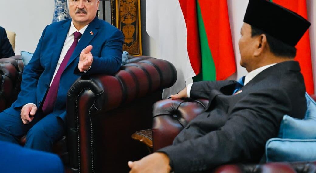 Presiden Republik Indonesia Prabowo Subianto dan Presiden Republik Belarus Aleksandr Lukashenko.(Foto: Setneg)