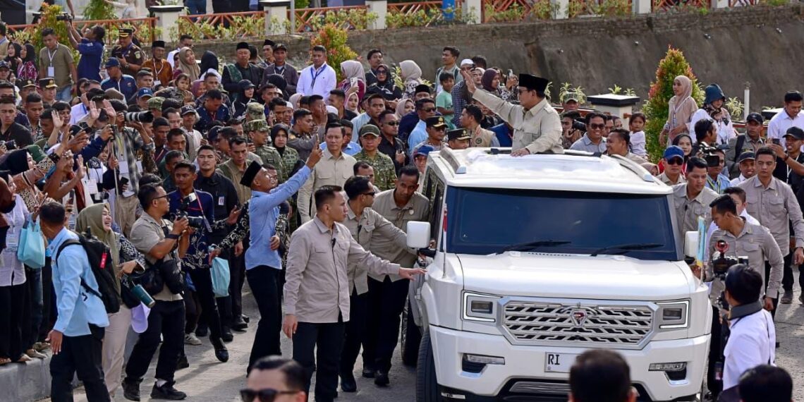Presiden Prabowo di Lombok NTB.(Foto: Setneg)