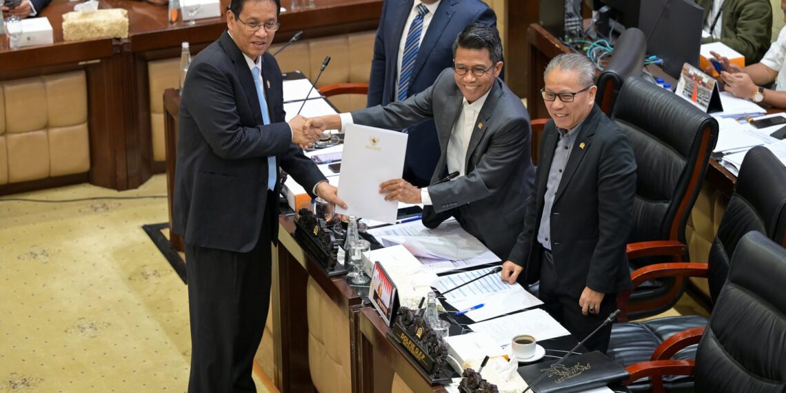 Menteri Keuangan (Menkeu) Purbaya Yudhi Sadewa dalam Rapat Kerja bersama Komisi XI DPR RI di Jakarta pada Kamis (2/7/2026).(Foto: Dok. Kemenkeu)