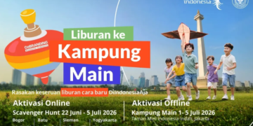Kementerian Pariwisata (Kemenpar) bersama para mitra Co-Branding Wonderful Indonesia menghadirkan pengalaman liburan sekolah yang seru, edukatif, dan bermakna melalui program aktivasi daring dan luring bertajuk "Liburan ke Kampung Main".