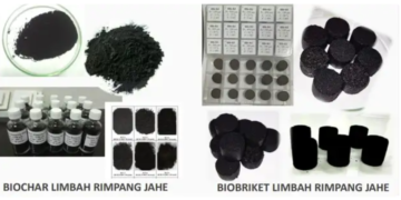 Limbah jahe jadi sumber energi alternatif.(Image: Humas BRIN)