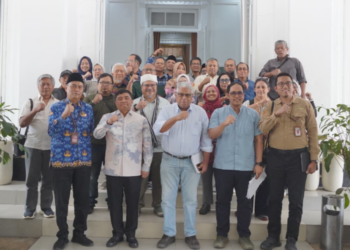 Kunjungan Project Completion Review Mission Proyek UPLAND Tahun Anggaran 2026 yang dilaksanakan di Ruang Pamengkang, Kecamatan Garut Kota, Kabupaten Garut, Jumat (17/7/2026).(Foto: Humas Pemkab Garut)