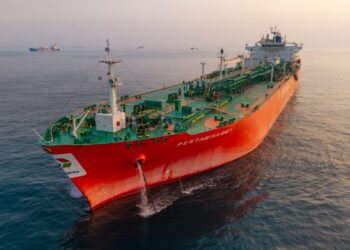 PT Pertamina Patra Niaga datangkan Armada Pertamina Gas 1 (PG1) yang membawa sekitar 45,9 ribu metrik ton Liquefied Petroleum Gas (LPG) dari Freeport, Texas, Amerika Serikat.(Foto: Pertamina Patra Niaga)
