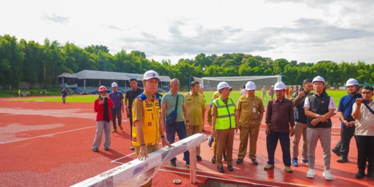 Wali Kota Dedie Rachim di GOR Pajajaran.(Foto: Humas Pemkot Bogor)
