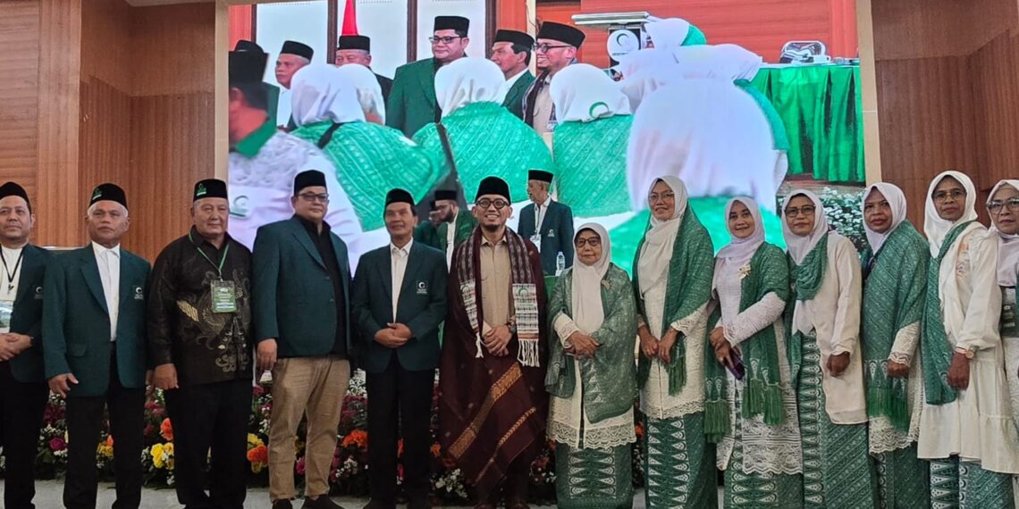 Wakil Menteri Haji dan Umrah (Wamenhaj) Dahnil Anzar Simanjuntak saat menghadiri Muktamar XXIII Al Jam'iyah Washliyah yang digelar di Asrama Haji Kelas I Jakarta, Rabu (8/7/2026).(Foto: Kemenhaj)