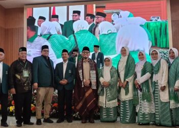 Wakil Menteri Haji dan Umrah (Wamenhaj) Dahnil Anzar Simanjuntak saat menghadiri Muktamar XXIII Al Jam'iyah Washliyah yang digelar di Asrama Haji Kelas I Jakarta, Rabu (8/7/2026).(Foto: Kemenhaj)