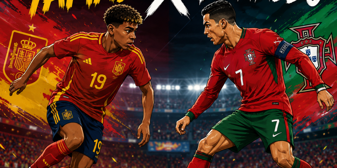 Yamal X Ronaldo (Image bya AI)