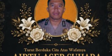 Anggota Polrestabes Bandung gugur, jadi korban tabrak lari saat bertugas.(Foto:Istimewa).