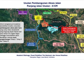 Akses Sport Center Nasional.(Image: Humas Pemkab Bogor)