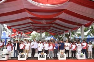 BUMDes Festival Jawa Barat 2026 di kawasan wisata Waduk Darma, Kabupaten Kuningan, Minggu (30/8/2026).(Foto: Humas Pemkab Kuningan)