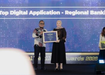 bank bjb meraih penghargaan bergengsi pada ajang JawaPos.com Digital Excellence Awards 2026 – Akselerasi Ekonomi Digital Indonesia.(Foto: Dok. bank bjb)