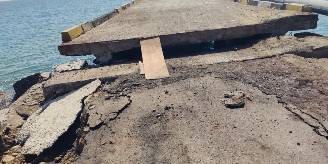 Dermana rusak akibat gempa NTT.(Foto: Ditjen Hubla Kemenhub)